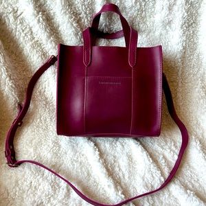 ‼️SOLD‼️<NWOT>Portland Leather Goods Lola Crossbody Tote - Boysenberry